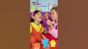 Squid Game Doll 3 pranks on sister by Candy!😲🍭🔥#shorts #squidgame #viral