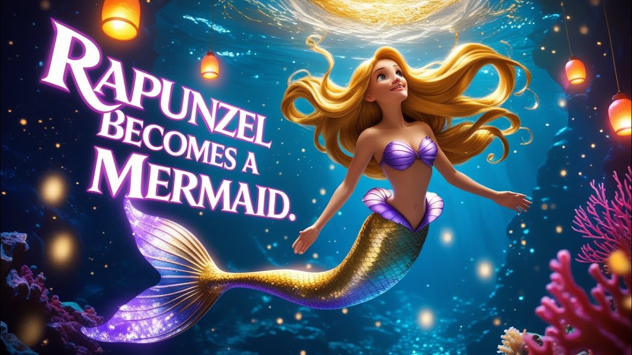Rapunzel Becomes a Mermaid 🧜‍♀️ | Magical Underwater Princess