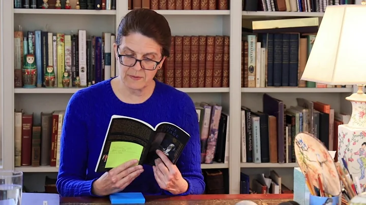 Poet Katherine Barett Swett reading from her award...