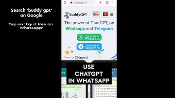 How to Use ChatGPT on WhatsApp and Telegram • ChatGPT on WhatsApp • Use AI bot on WhatsApp