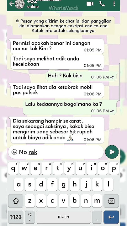 Pov : Penipu [WhatsMock] ib : @ceanlie #like #sub #masukberanda #fyp #whasmock  #fakechat