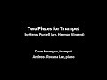 Two pieces for trumpet by henry purcell  dave kosmyna trumpet  andreea roxana lee piano