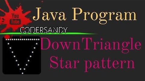 Print Down Triangle Star Pattern program in java l #downtrianglestarpattern#java #love #ytviralvideo