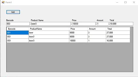 Check exist row in datagridview, then increase value in row like POS