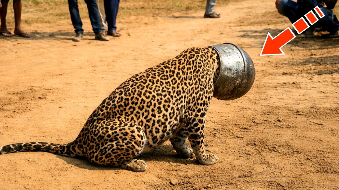 Весь мир следил за этой историей! Леопард пришёл за помощью к людям!