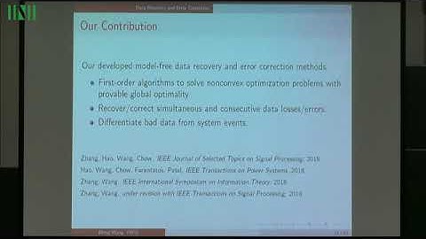 MESW01 | Dr. Meng Wang | High-dimensional data analytics using low-dimensional models
