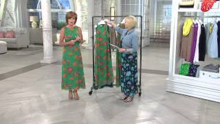 Liz Claiborne New York Petite Floral Print Maxi Dress with Mary Beth Roe