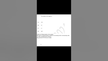 Median of the sample || GATE 2024 CS-1 PYQ #maths #logicalstation #gate2024