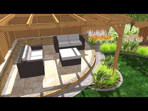 Garden Layout Plans for a rear garden in Wakefield, Garden design Wakefield