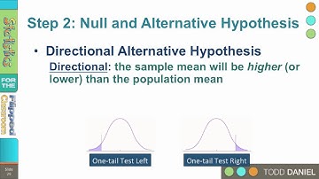 8-6 Step 2-Null and Alternative Hypothesis