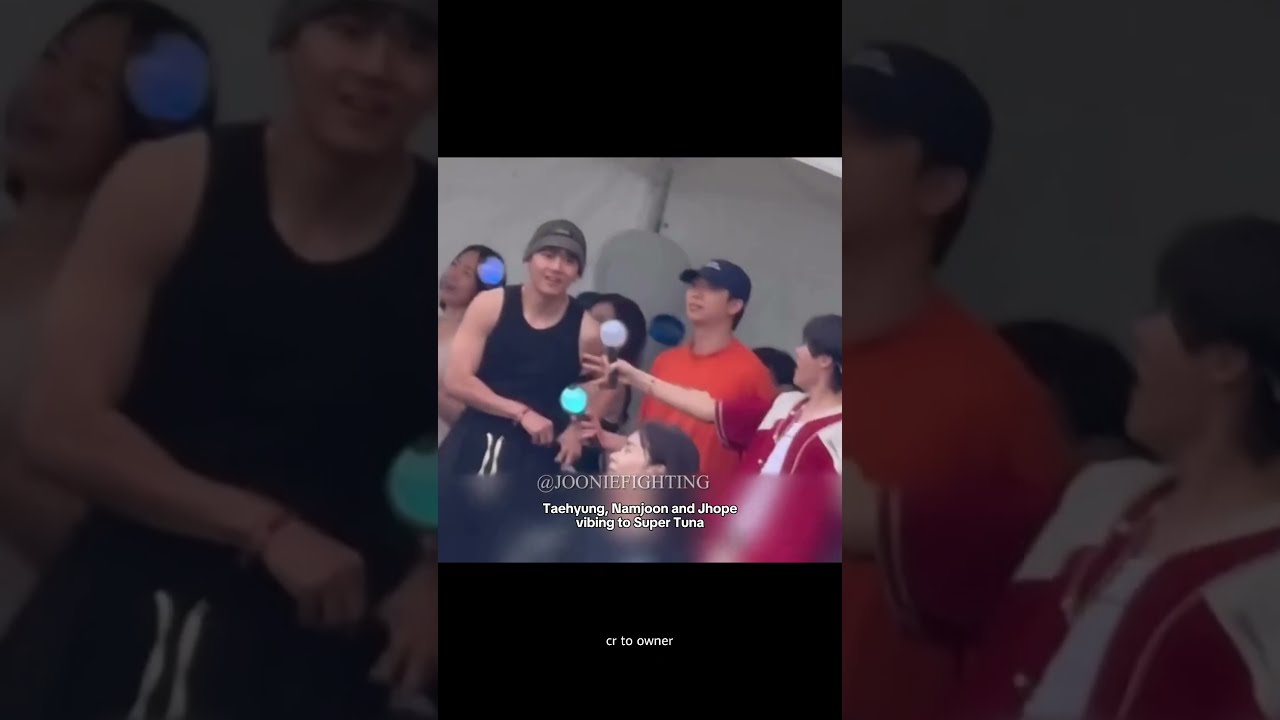 Taehyung, Namjoon and Jhope vibing to Super Tuna at Jin's concert 🔥