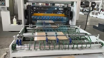 High Speed Corrugated Paper Envelope Making Machine Demo