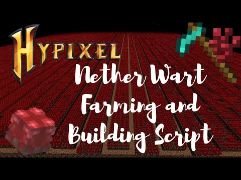 Hypixel Skyblock Nether Wart Farming Script for Alchemy, 120M+ per day (Comes with Building Script!)