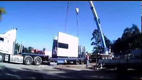 Unloading precast concrete panels