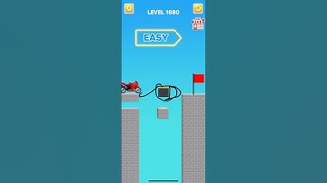 Draw bridge puzzle game level 1680 #gaming #drawing #Shorts