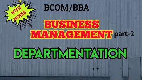Departmentation// Bcom BBA Business Management//Calicut University//Lijuzz Classess//