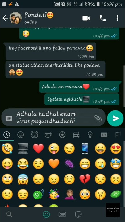 Ippadiye song - Whatsapp Status | songs chat | Poojai | Vishal | Shruti |