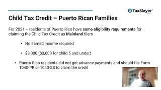 2021 Tax Law Changes Part 3: Child Tax Credit for U.S. Territories Including Puerto Rico