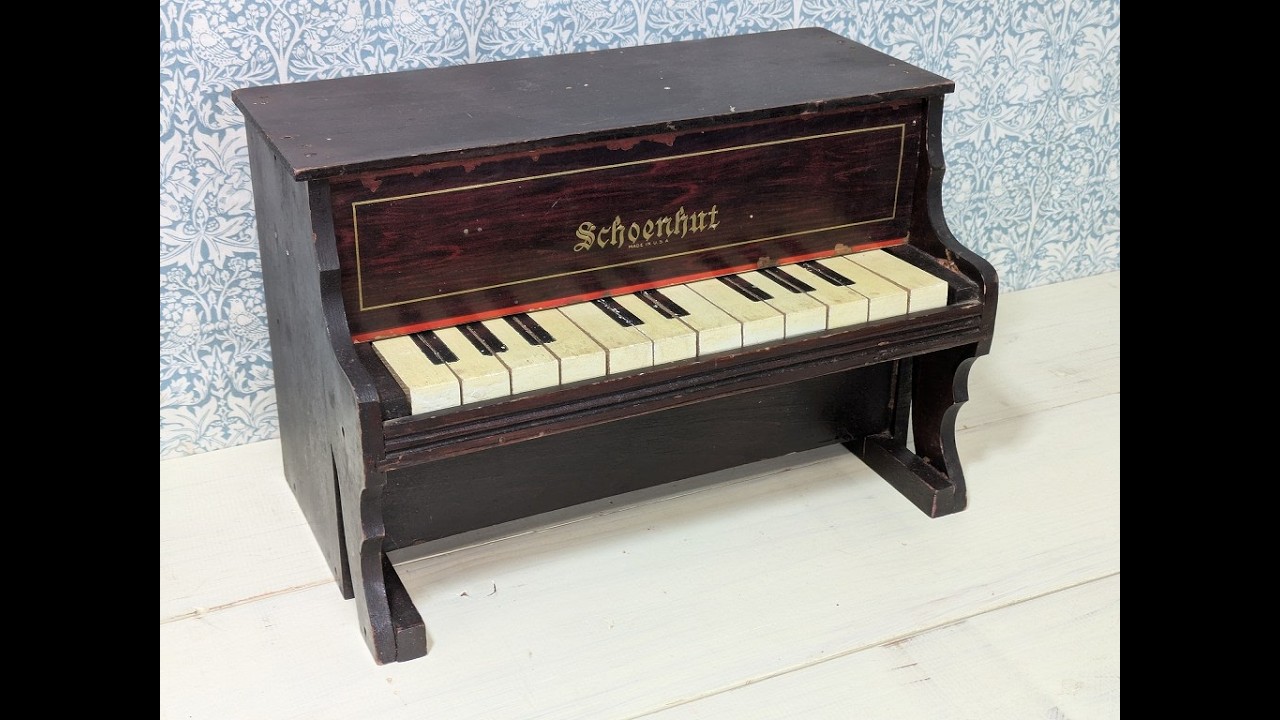 アンティーク Schoenhut トイピアノ 6鍵盤 アンティーク トイピアノ シェーンハット 12鍵 1900年代 演奏可能