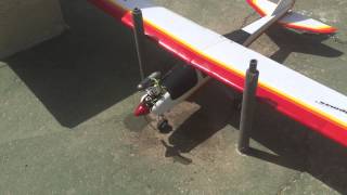 Starting The Engine Of My RC Plane - WOT Trainer