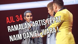 RAMALAN ARTIS DI KARPET MERAH TEPAT LAGU NAIM DANIEL JUARA AJL 34!