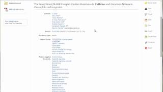 Finding Scholarly Articles: Academic Search Update