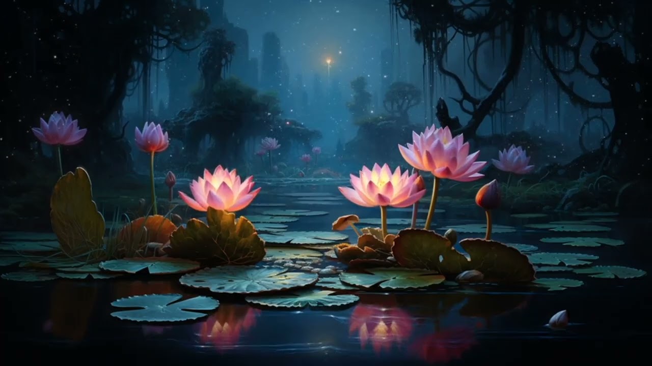 Lotus Night Meditation 🌙 Relaxing Music for Deep Sleep