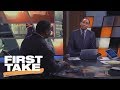 Stephen A. Smith calls out Damien Woody for not wearing tie 😂 | First Take | ESPN