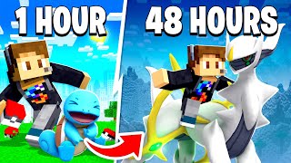 I Spent 48 HOURS In PIXELMON... Here's What Happened