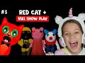 #1 Viki Show PLAY и RED CAT проходят НОВЫЕ КОНЦОВКИ в Пигги роблокс | Piggy roblox | Обновление