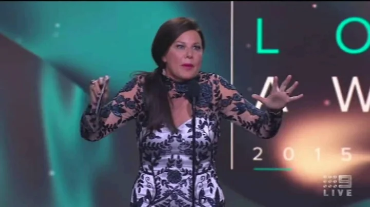 Logies 2015 | Julia Morris presenting (forgets the...