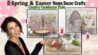 DIY Spring and Easter Crafts | DIY Easter Crafts | DIY Country Farmhouse Spring & Easter Crafts 2024