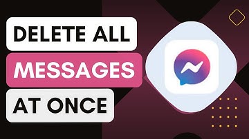 How To Delete All Facebook Messages At Once 2024 !