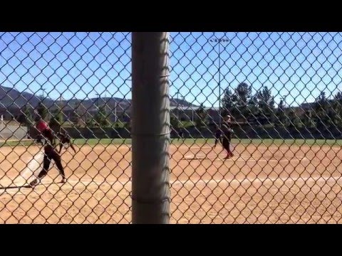 Corissa Sweet Firecrackers 03 starts game with base hit to right on 3-