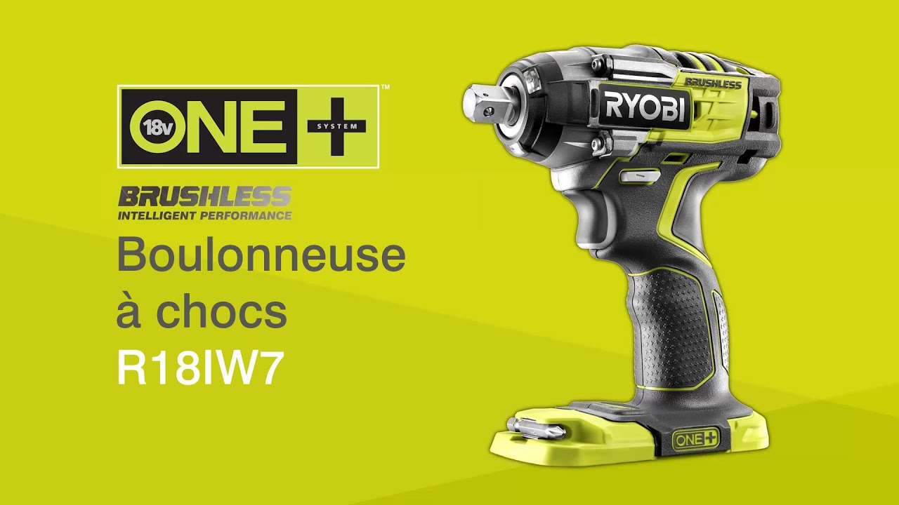 Ryobi R18IW3-0 - Boulonneuse à chocs sans fil (machine seule) - Li