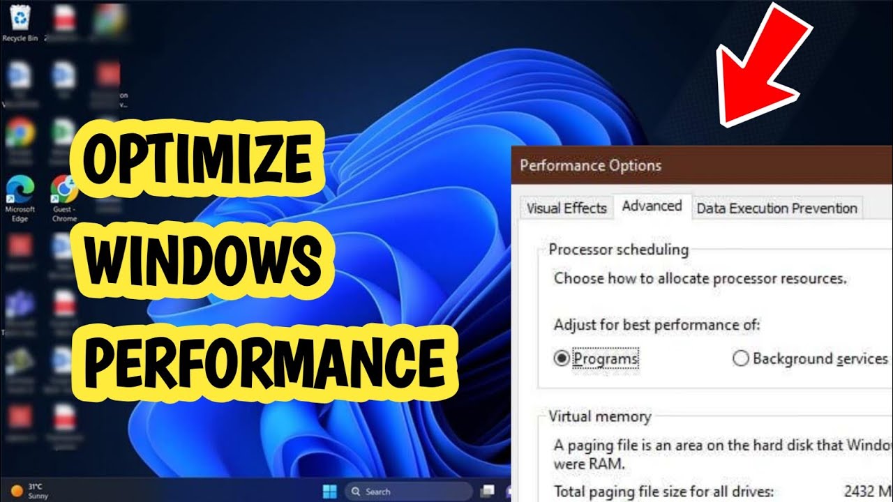 How to Optimize Windows 11/10 Performance Using Virtual Memory (EASY ...