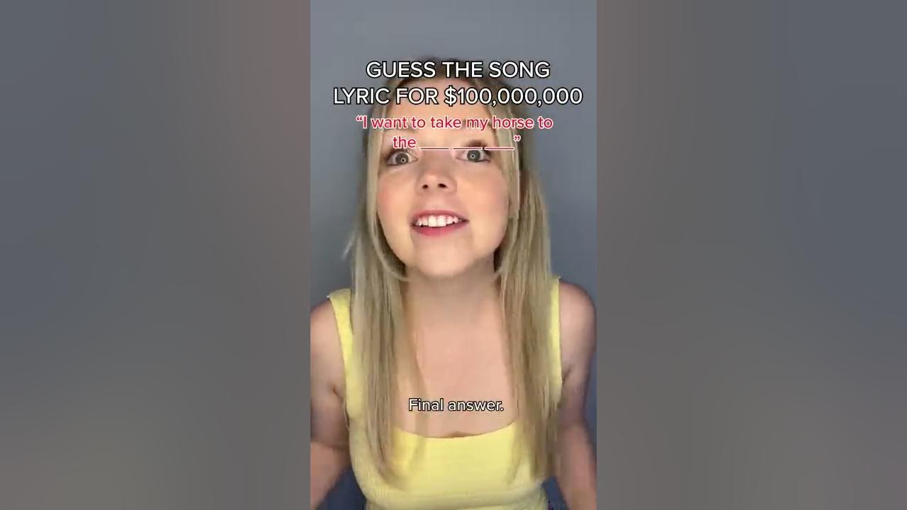 GUESS THE SONG LYRIC | FINAL PART #shorts