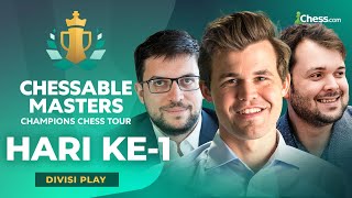 Magnus Carlsen, MVL, Fedoseev, Tanding Catur Cepat Online CHESSABLE MASTERS 2024 | LIVE