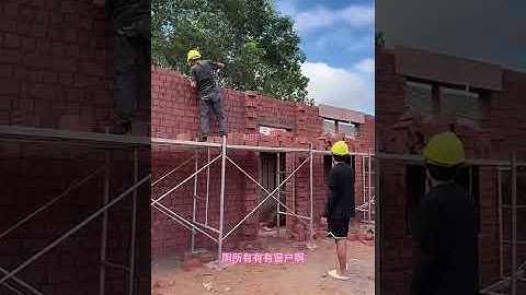 【小唐的老挝媳妇阿珍】正式開始做磚牆，丈母娘被中國父親手藝驚呆了：又漂亮又紮實！#中外家庭 #農村生活