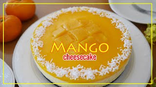 No-Bake Mango Cheesecake Using A Blender マンゴーレアチーズケーキ Eggless Recipe