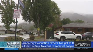 Mandatory evacuations ordered for homes near Fish Fire burn scar