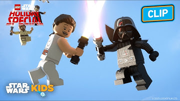 Rey and Darth Vader Battle Through The Galaxy ⚔️ 🕳️ | LEGO Star Wars: Holiday Special