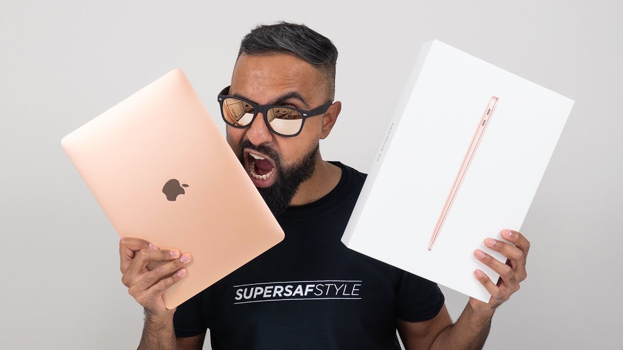 NEW MacBook Air 2018 Gold Unboxing