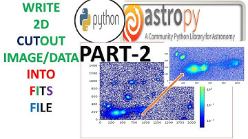 PART B: FITS FILE ASTROPY|  SAVE  CUTOUT IMAGE INTO FITS FILE  | IMAGE| PYTHON CODING FOR ASTRONOMY|
