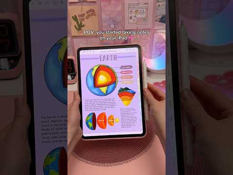 digital note taking 💜✏️ iPad accessories | study with me | apple pencil | goodnotes