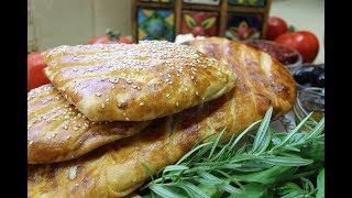 Катмер. Турецкий слоёный хлеб Катмер. Турецкий слоёный хлеб