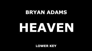 Bryan Adams - Heaven - Piano Karaoke [HIGHER]