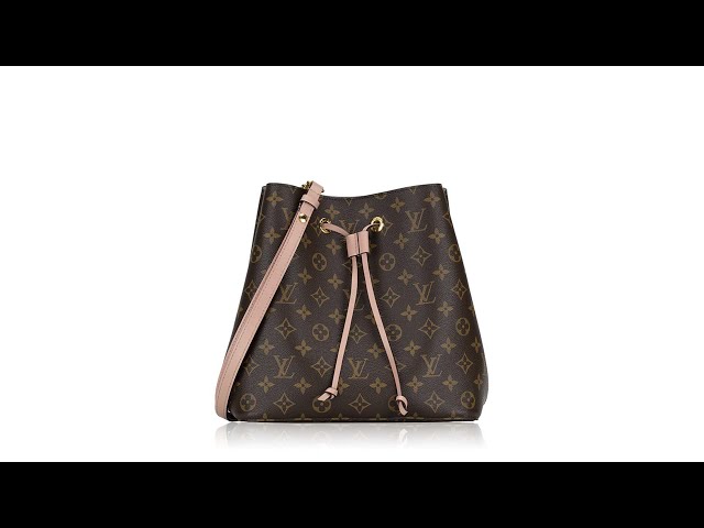 Louis Vuitton Monogram Neonoe MM Rose Poudre Brown