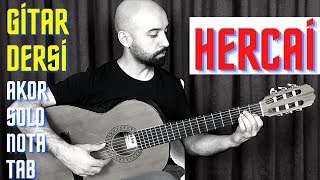 Gitar Dersi - HERCAİ NASIL ÇALINIR ( ÇELİK )  EMRE AYDIN - GİTAR DERSİ - Akor, Solo, Tab, Cover