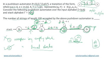 GATE 2021 SET-1 | TOC | PUSH DOWN AUTOMATA | GATE TEST SERIES | SOLUTIONS ADDA | EXPLAINED BY POOJA